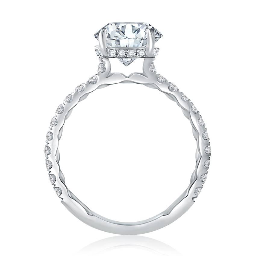 Statement Round Quilted Engagement Ring - Gunderson's Jewelers