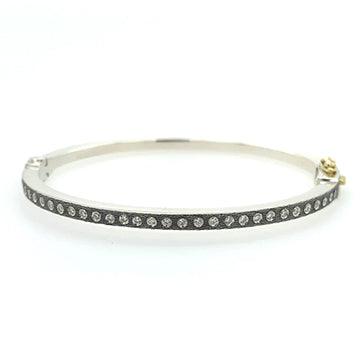 Sterling Silver Diamond Bangle Bracelet - Gunderson's Jewelers