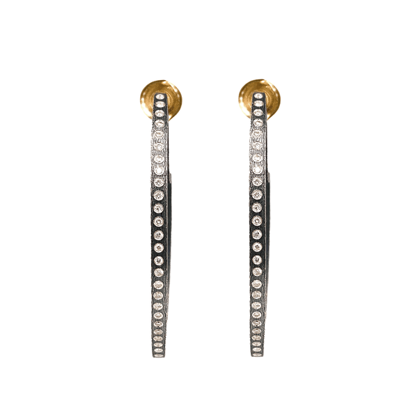 Sterling Silver Diamond Hoop Earrings - Gunderson's Jewelers