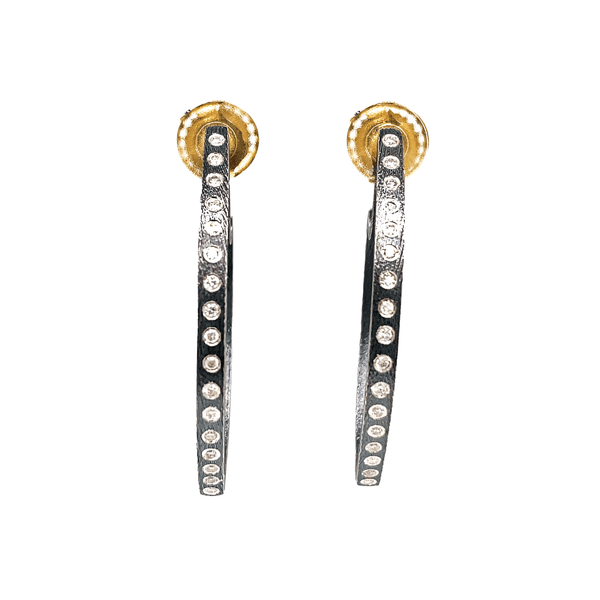 Sterling Silver Diamond Hoop Earrings - Gunderson's Jewelers