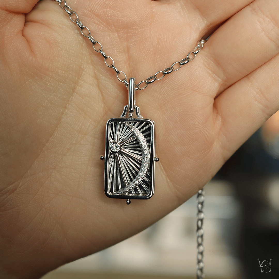 Sun, Moon and Stars Gate Locket - Gunderson's Jewelers