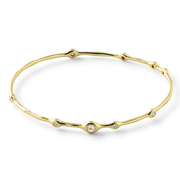 Superstar Bangle in 18K Gold with Diamonds - Gunderson's Jewelers