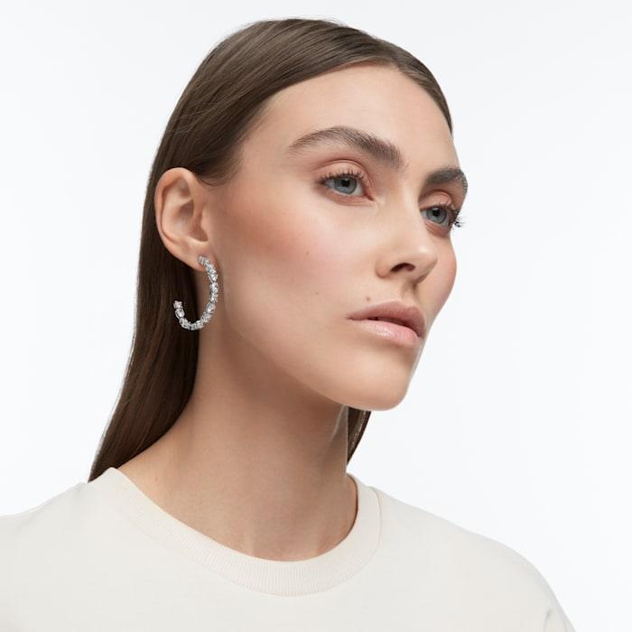 Tennis Deluxe Mixed Hoop Earrings - Gunderson's Jewelers