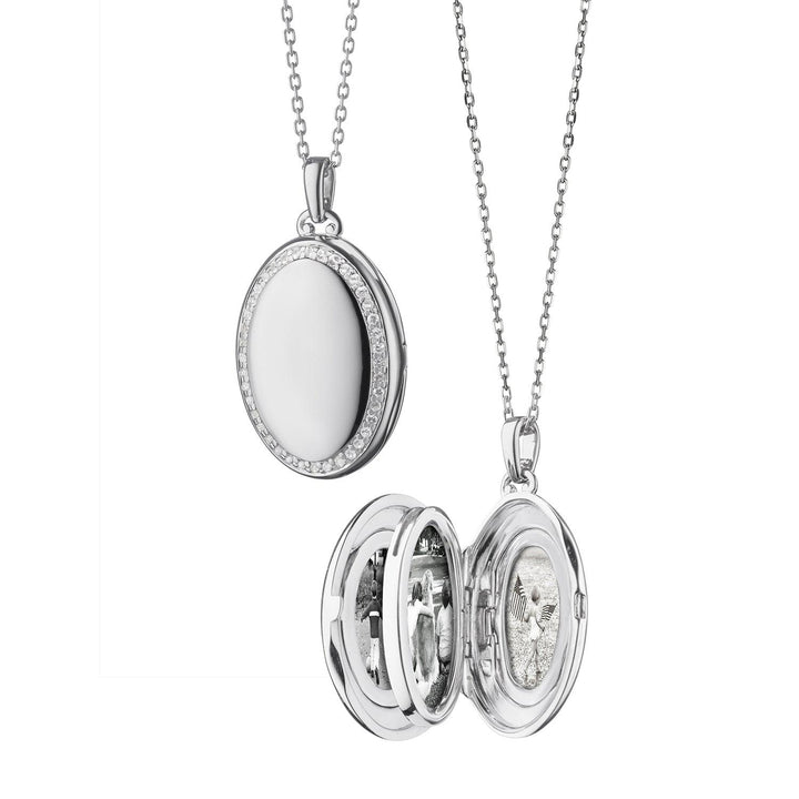 The Four Image "Midi" Sapphire Locket - Gunderson's Jewelers