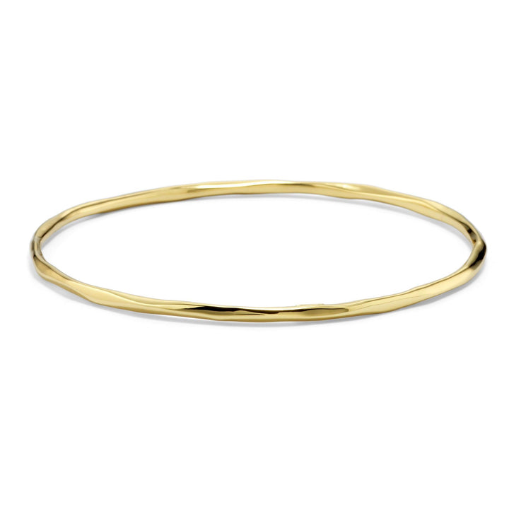 Thin Faceted Bangle in 18K Gold - Gunderson's Jewelers