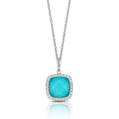 Turquoise and Diamond Necklace - Gunderson's Jewelers