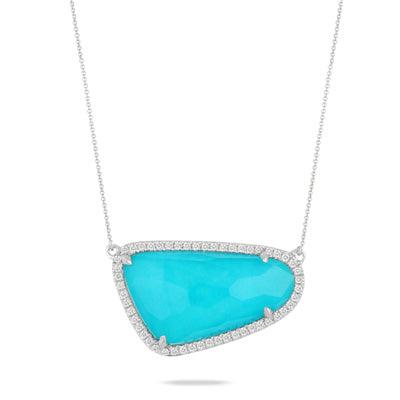 Turquoise and Diamond Necklace - Gunderson's Jewelers