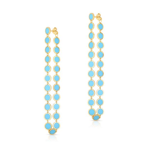 Turquoise Loop Dangle Earrings - Gunderson's Jewelers