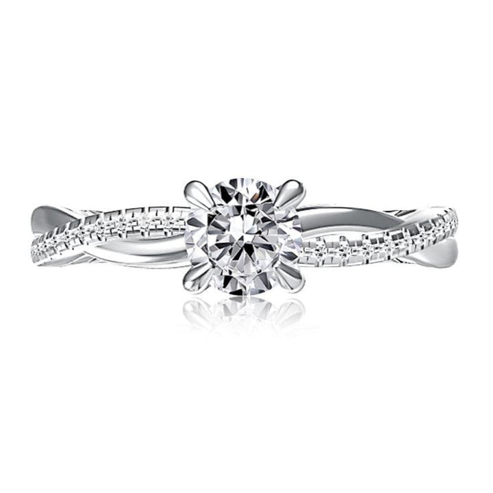 Twist Diamond Engagement Ring - Gunderson's Jewelers