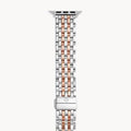 Two-Tone Pink Gold-Plated Bracelet Band for Apple Watch® - Gunderson's Jewelers