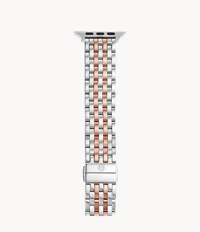 Two-Tone Pink Gold-Plated Bracelet Band for Apple Watch® - Gunderson's Jewelers