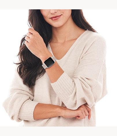 Two-Tone Pink Gold-Plated Bracelet Band for Apple Watch® - Gunderson's Jewelers