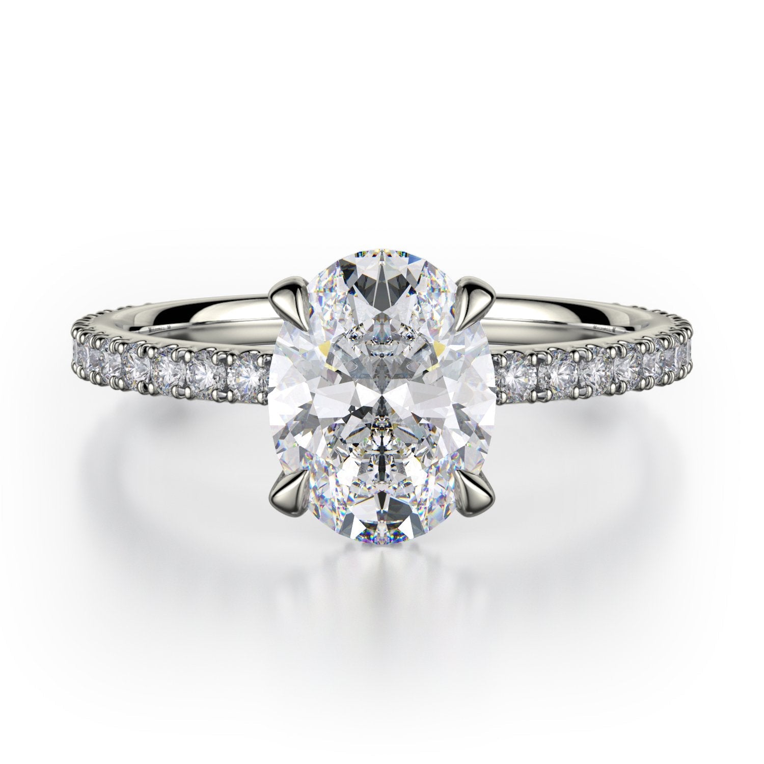 White Gold Diamond Engagement Ring - Gunderson's Jewelers