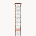 White Silicone-Wrapped Bracelet Band for Apple Watch® - Gunderson's Jewelers