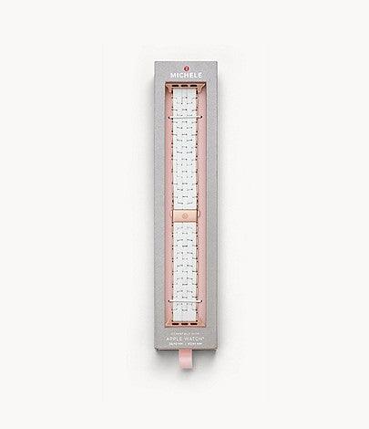 White Silicone-Wrapped Bracelet Band for Apple Watch® - Gunderson's Jewelers