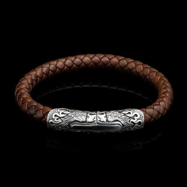 William Henry Ramble Leather Braid Bracelet - Gunderson's Jewelers