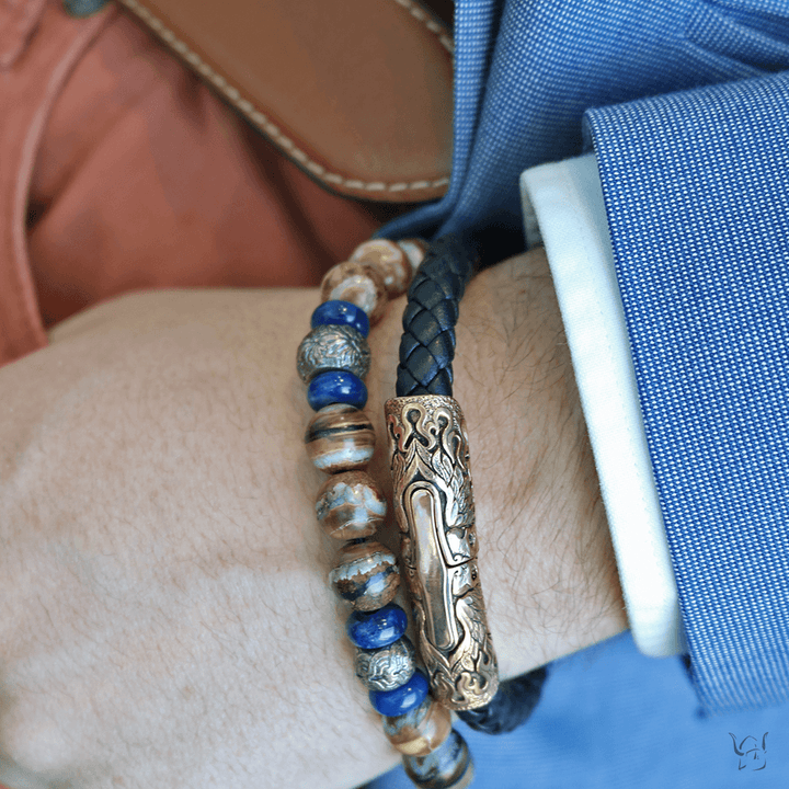 William Henry Ramble Leather Braid Bracelet - Gunderson's Jewelers