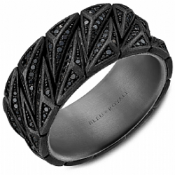 0.95ctw Black Diamond & Tantalum