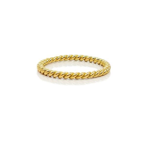 Yellow Gold Rope Band - Gunderson's Jewelers